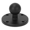 Metal AMPS Adapter Plate 1in Round Ball Mount 4 Hole Pattern Drill Base Aluminium Alloy for Bracket