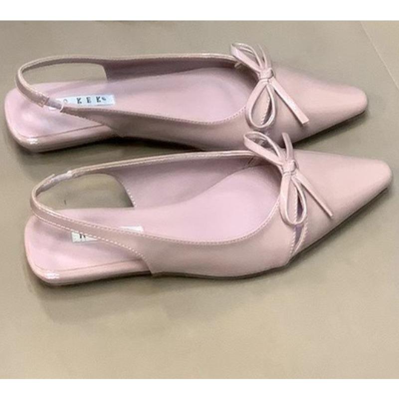 Fashion New Style Women's Sandals with Anti Slip Slim Heel Close Toes Elastic Band Bow Outdoor Black/White Fashion Sandals Zapatos Mujer