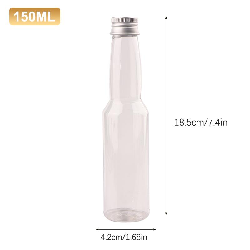 Plastové lahve na lihoviny Mini lahvičky na likér Mini plastová láhev na alkohol s uzávěrem Láhev na mléko Průhledná láhev na nápoje