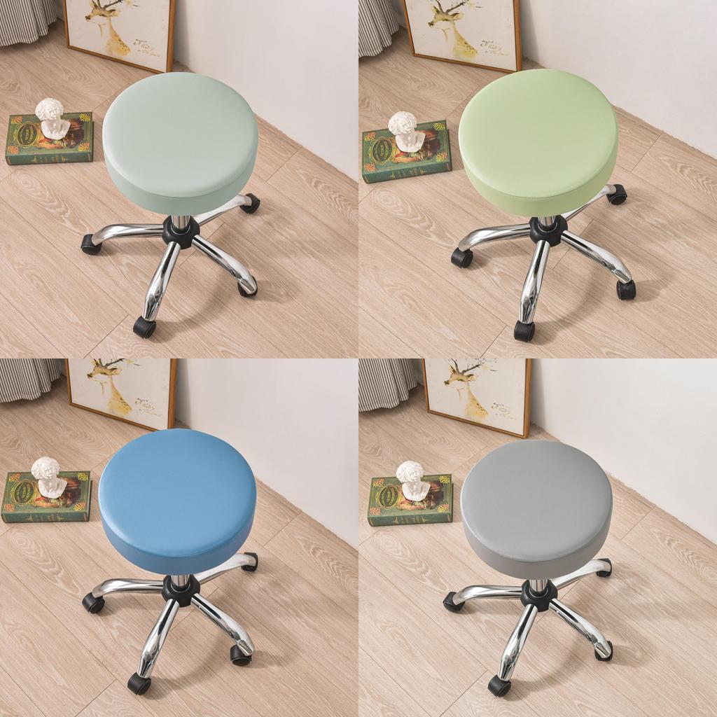 Modern Minimalist Polyester Round Waterproof Chair Cover For Hotel Dining Room Decor