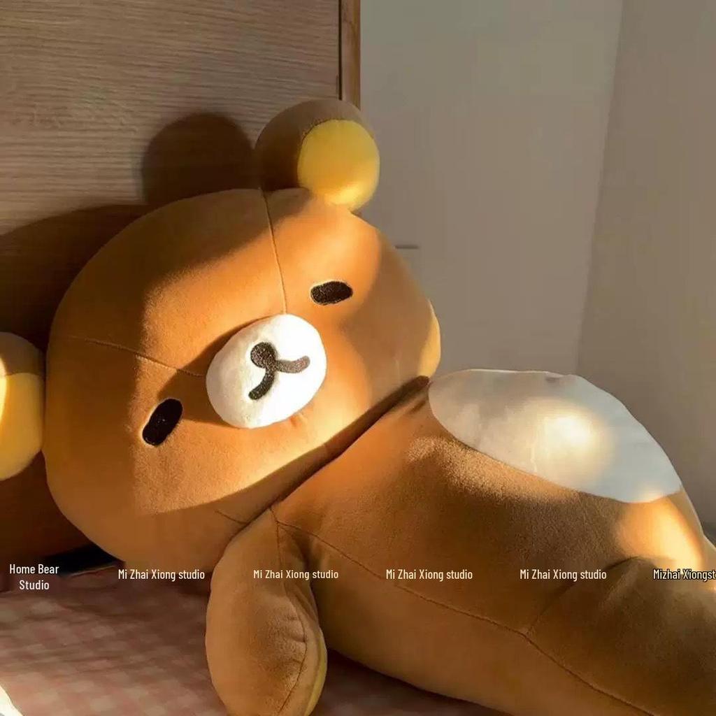 Large Rilakkuma Brother and Sister Bear Plush Dolls - Perfect for Sofa, Bed, or Birthday Gift