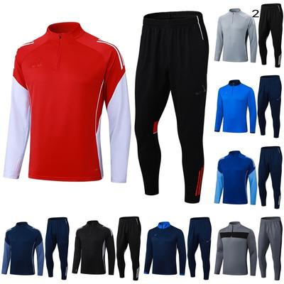 2526 Paris Ac Semi-Zipper Long-Sleeved Football Training Suit Long-Sleeved Running Sports Cycling Suit Stand-Up Collar Sweater