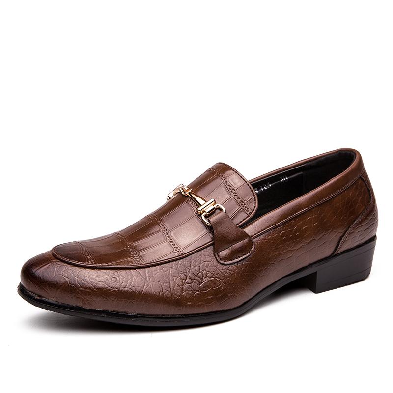 Fashion Luxury Designer Brand Mens Business Leather Korean Casual Office Formal Oxford Loafers Moccasin Wedding Dress Male Shoes for Men