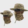 Men's Camouflage Bucket Hat Set: Multifunctional, Breathable, Sun-Protective Fishing Hat with Round Brim.