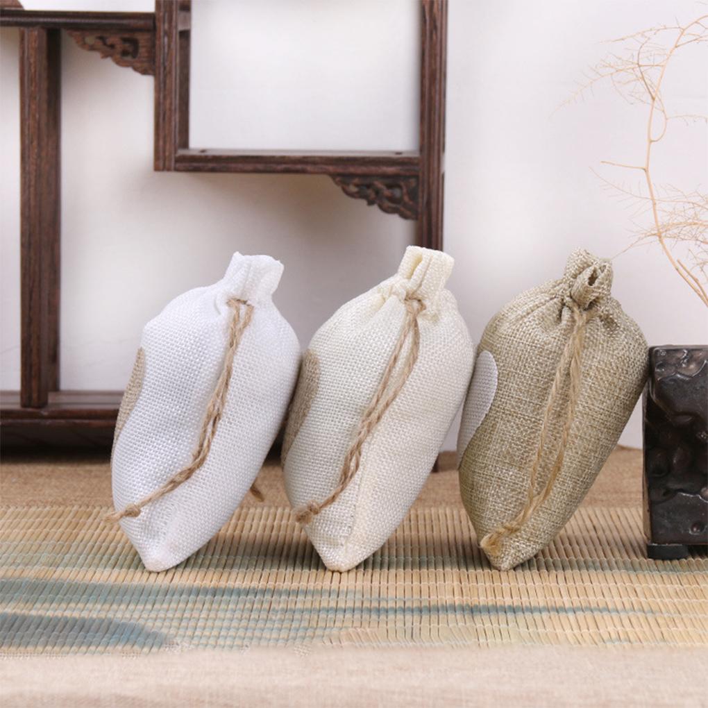 Saco de serapilheira com cordão para armazenamento de presentes, embalagem, organizador, anel, brincos, joias, reutilizável, moderno, suporte de armazenamento