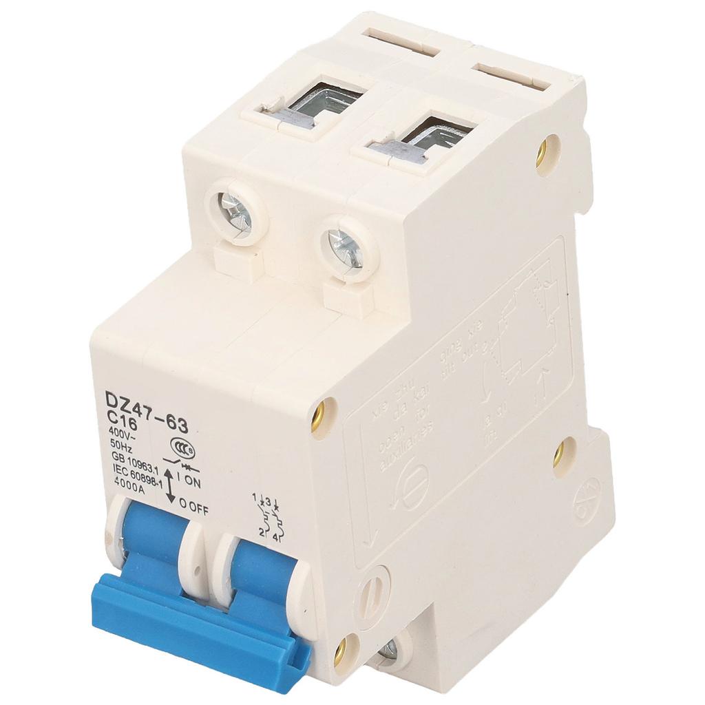 2P Miniature Circuit Breaker Multiple Protection Functions High Safety 16A 220V Circuit Leakage Breaker for Electricity