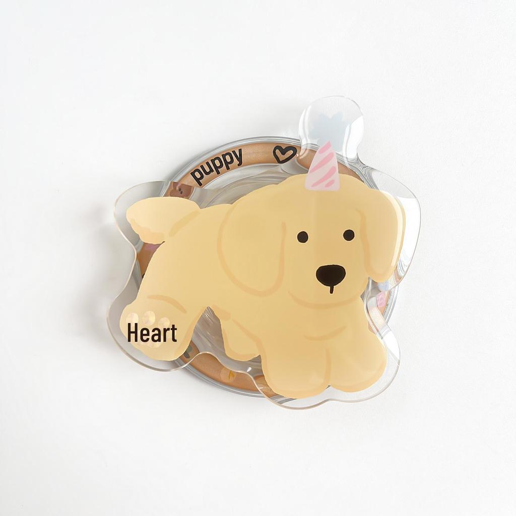 Magsafe Magnetischer Cartoon Handy Airbag Ständer - Einziehbarer Acryl Desktop Halter