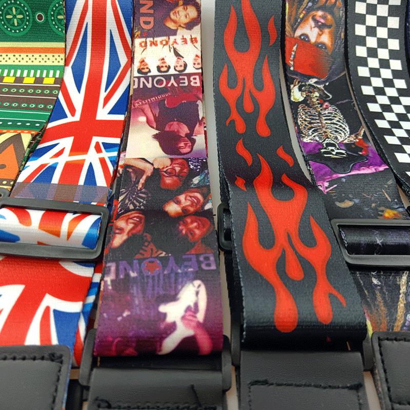 Polyester Gitarren-Schultergurte im Ethno-Stil für E-Gitarren & Akustikgitarren