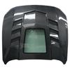 Ford Mustang 18-23 Transparent Carbon Fiber Hood Cover