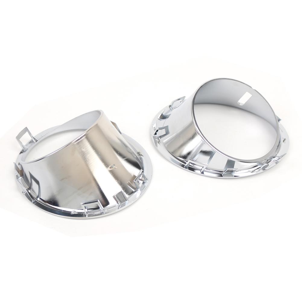 1Pair Car Front Fog Light Lamp Chrome Plating Ring Cover For Mini Cooper R55 R56 R57 Front Bumper Light Cover Trim