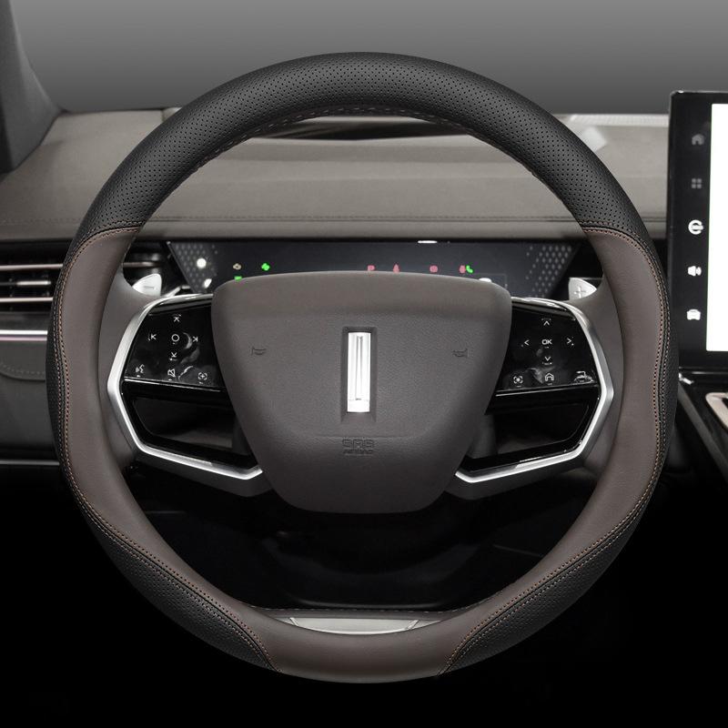 High Quality Leather Braid on Car Steering Wheel Cover for Wey 05 Coffee 01 2026 2026 2026 Wrap Protector Decoration Accessories