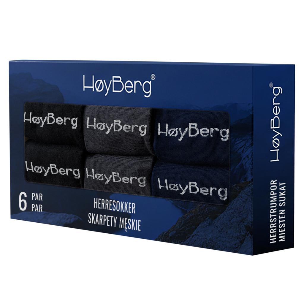 Høyberg Herren Anzugsocken 6 Paar Lang Baumwolle Mix Farbe