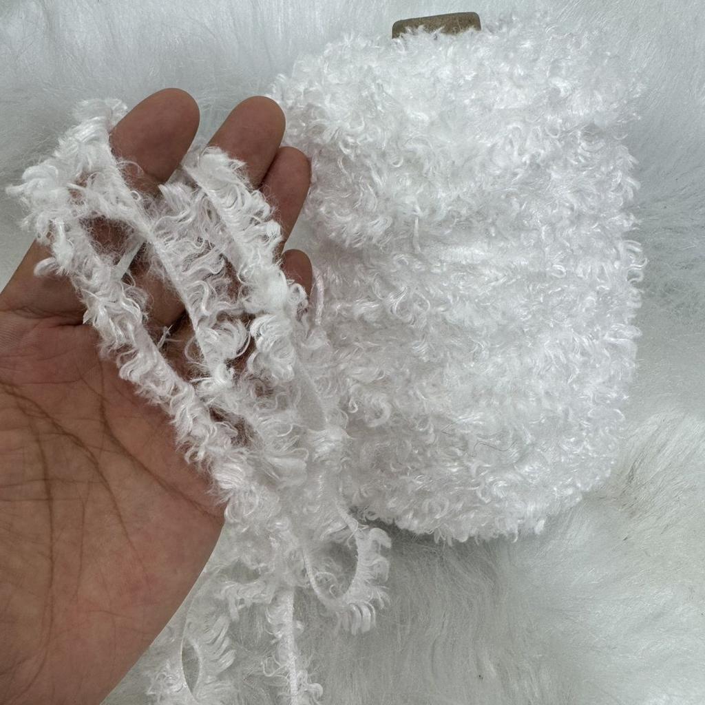 250G Curly Hair Teddy Curly Wool, Handmade Bag Jacket Wool Wool Woven Fleece Ball Doll DIY Knitting&Crocheting