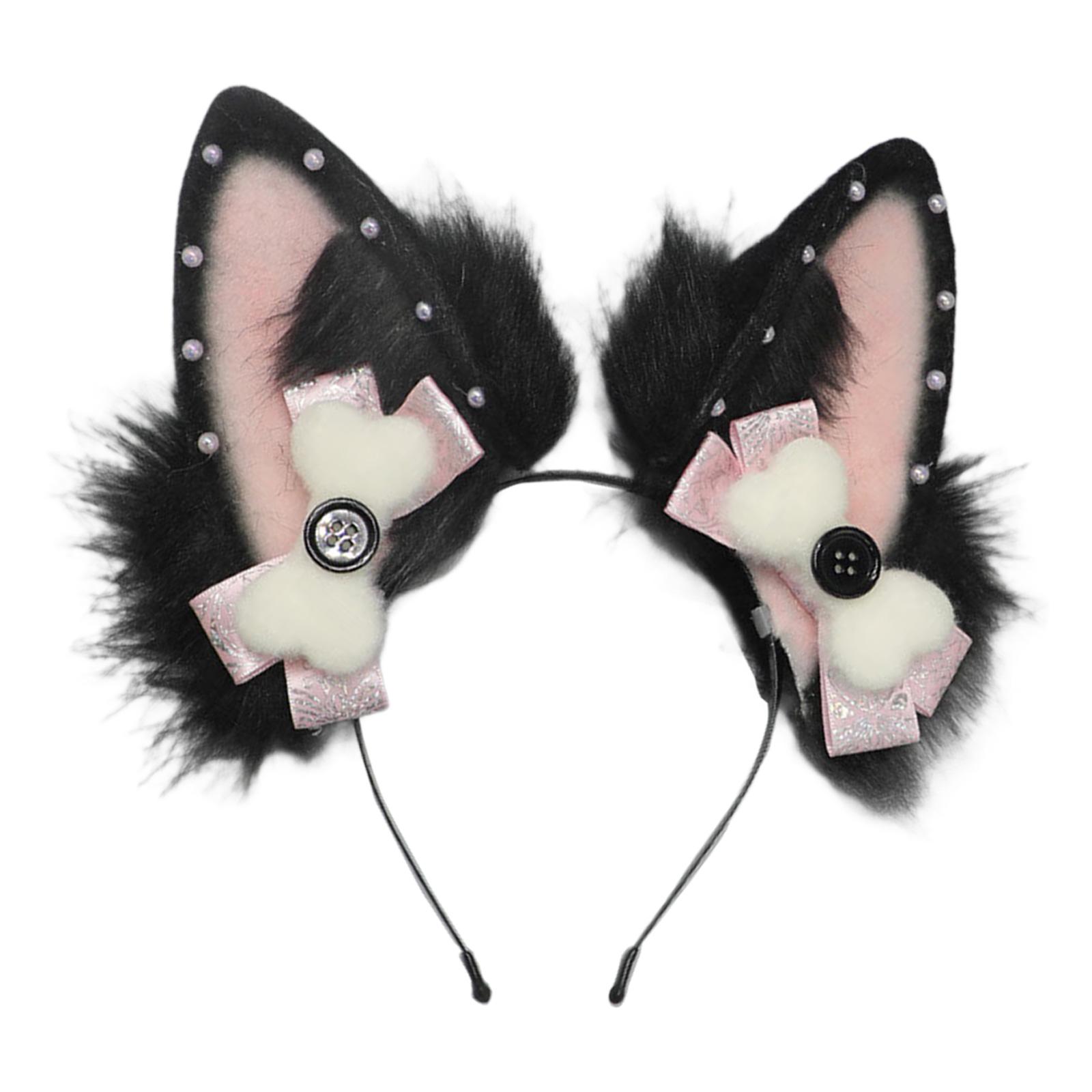 

Foxes Costumes Cosplay Foxes Ears Headband Foxes Paws Gloves Foxes Tail Halloween Animal Fancy Costume Accessories 15