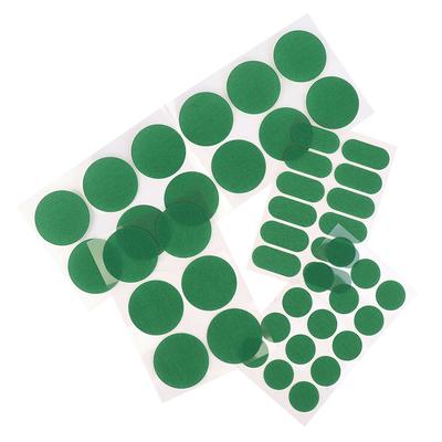 2Sheets Green Round Self Adhesive Pool Table Cloth Patch Repair Sticker Snooker Mending Patch Billiard Table Stickers Kit