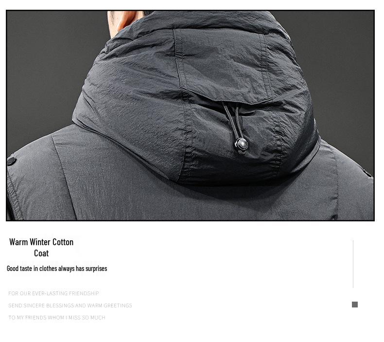 2025 Herren Trendige Weiße Entendaunen Winter Kapuzen Pufferjacke - Lockerer Schnitt, Übergröße