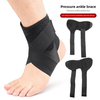 Sportovní bandáž kotníku s křížovým popruhem, elastická tlaková, pro cyklistiku, horolezectví, běh, skákání, kryt kotníku