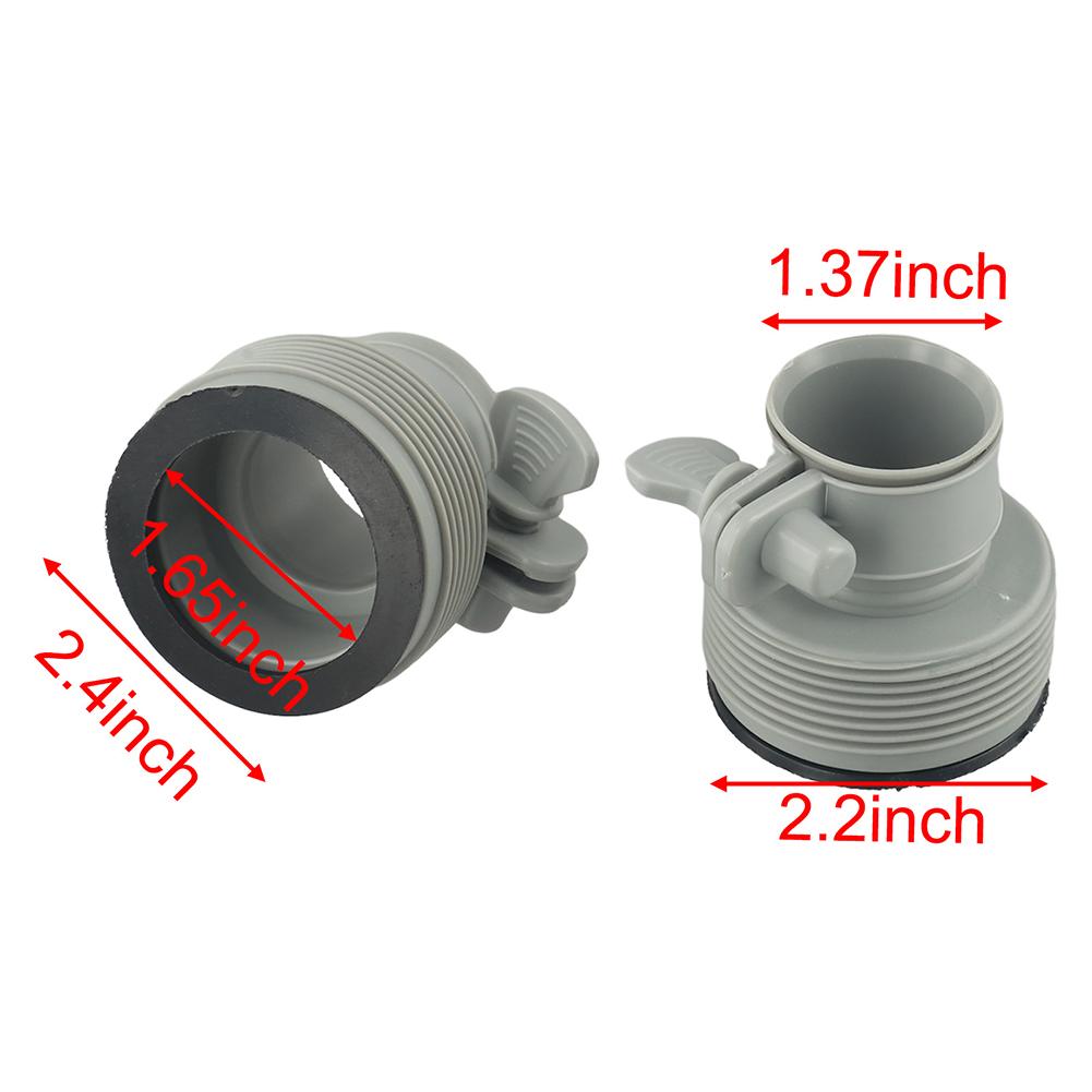 For Above Ground Pool Hose Adapter Set with Plunger Valves Designed for Seamless Integration with Sand Filter Pumps