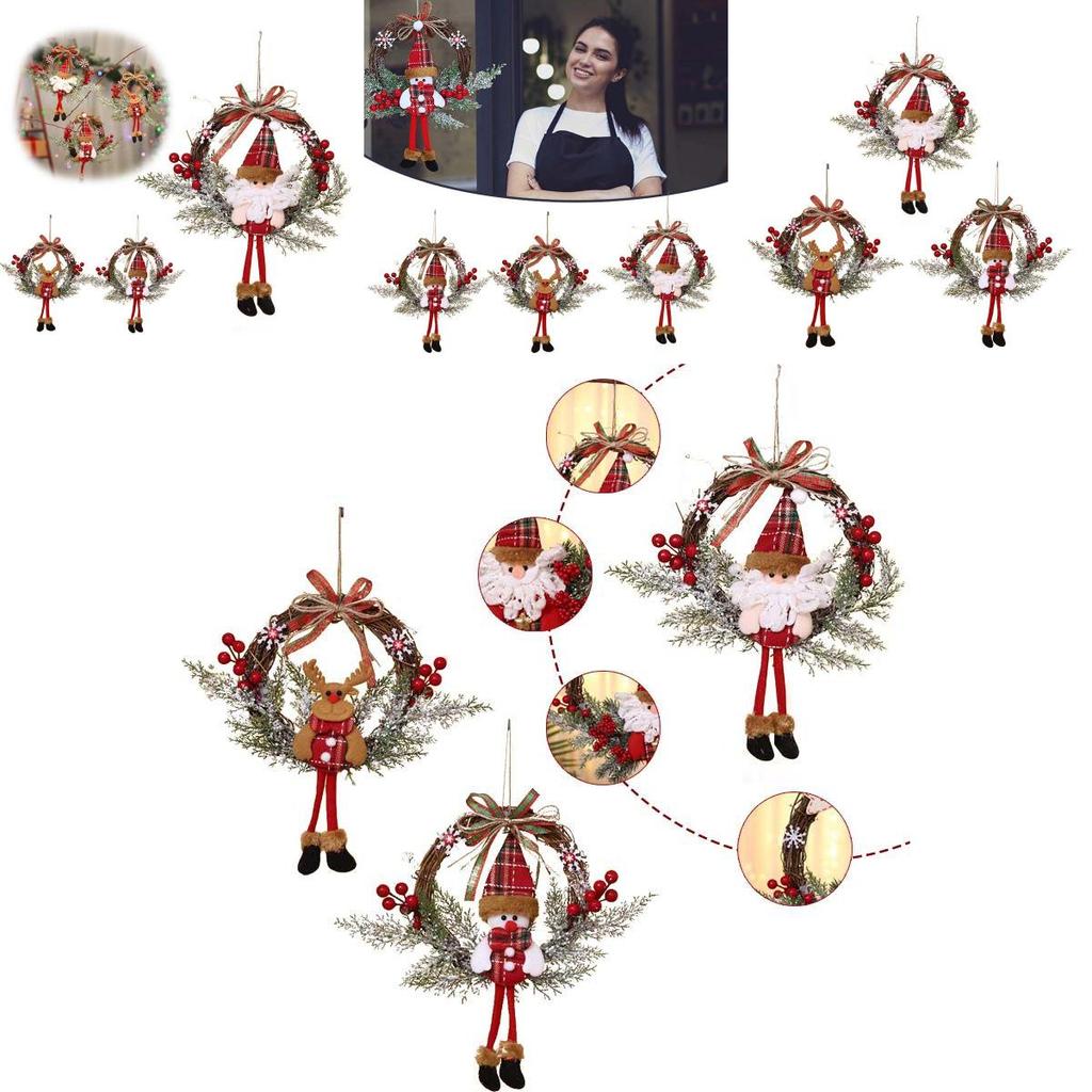 Charming Christmas Decorations Garland Rattan With Lights For Festive Home Parties