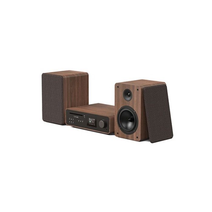 Classic stereo coffee black/walnut eu/uk dab, dab+, fm, radio internet,lecteur de cd, formats audio mp3,bluetooth 5.2, wi-fi,1x numé