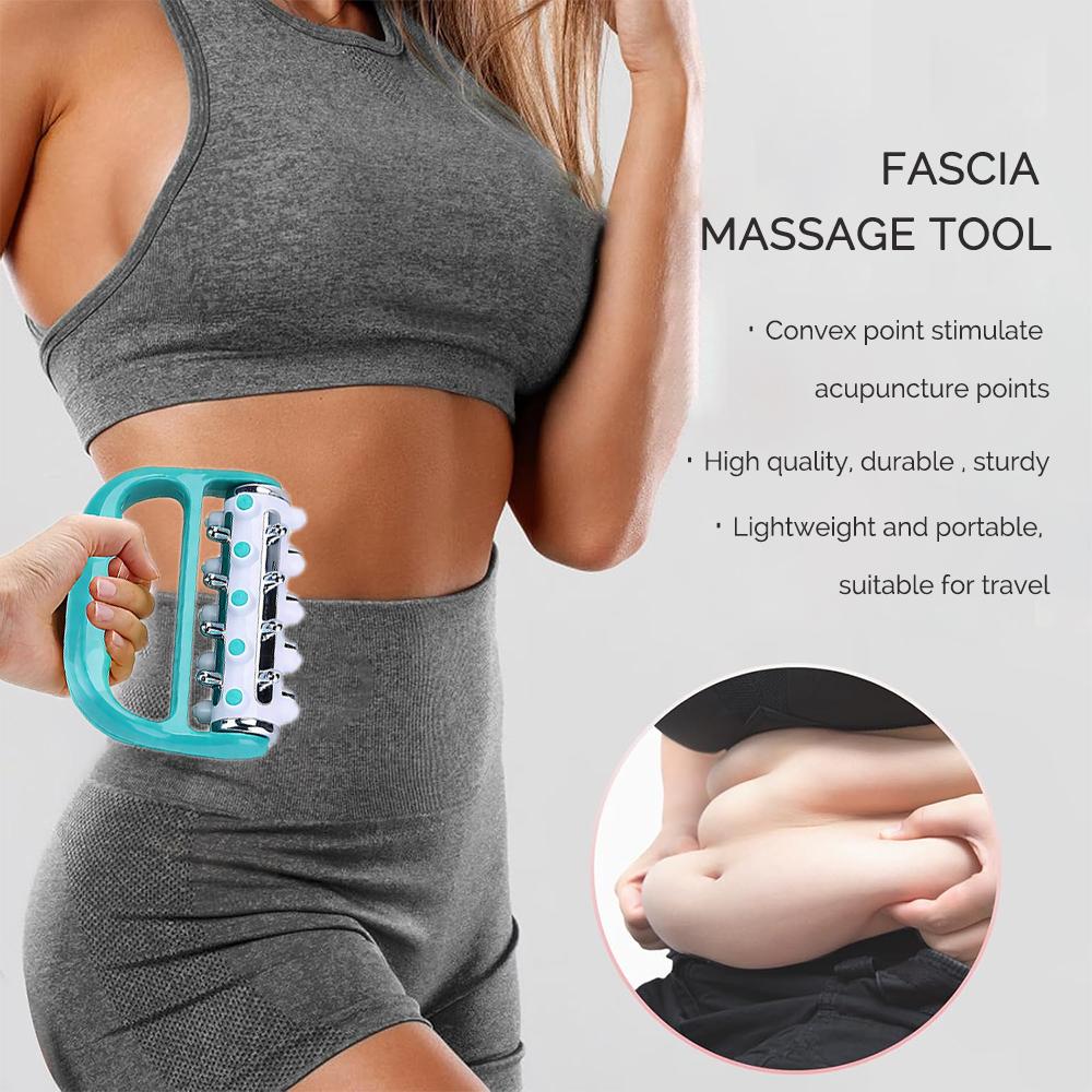 Handheld Massager Cellulite Massager Fascia Release And Muscle Massage 360° Rotating Roller For Shoulders Back Waist Feet Hands