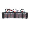 6 Gang Switch Panel Pre Wired Rocker Switch with Overload Protection Red LED On Off Circuit Control