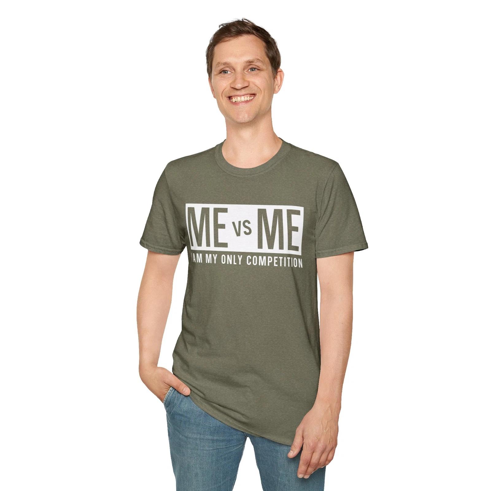 Graphic T-Shirt - Me vs Me I Am My Only Competition Design M