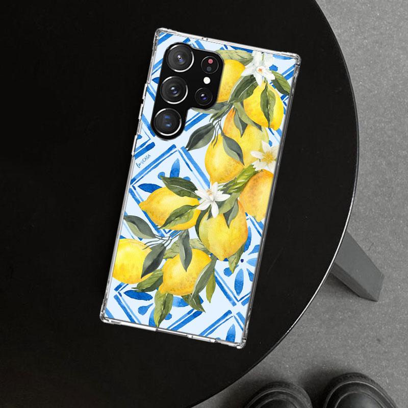 Citrus Limon Linnaeus Phone Case Cover for Samsung Galaxy S26 S25 Edge S24 S23 Ultra S22 Plus S21 FE S20 + Art Customized Fundas