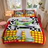 3pcs Buzz Lightyear Space Ranger Print Bedding Set (1 Cover + 2 Pillowcases, Without Inserts) D007