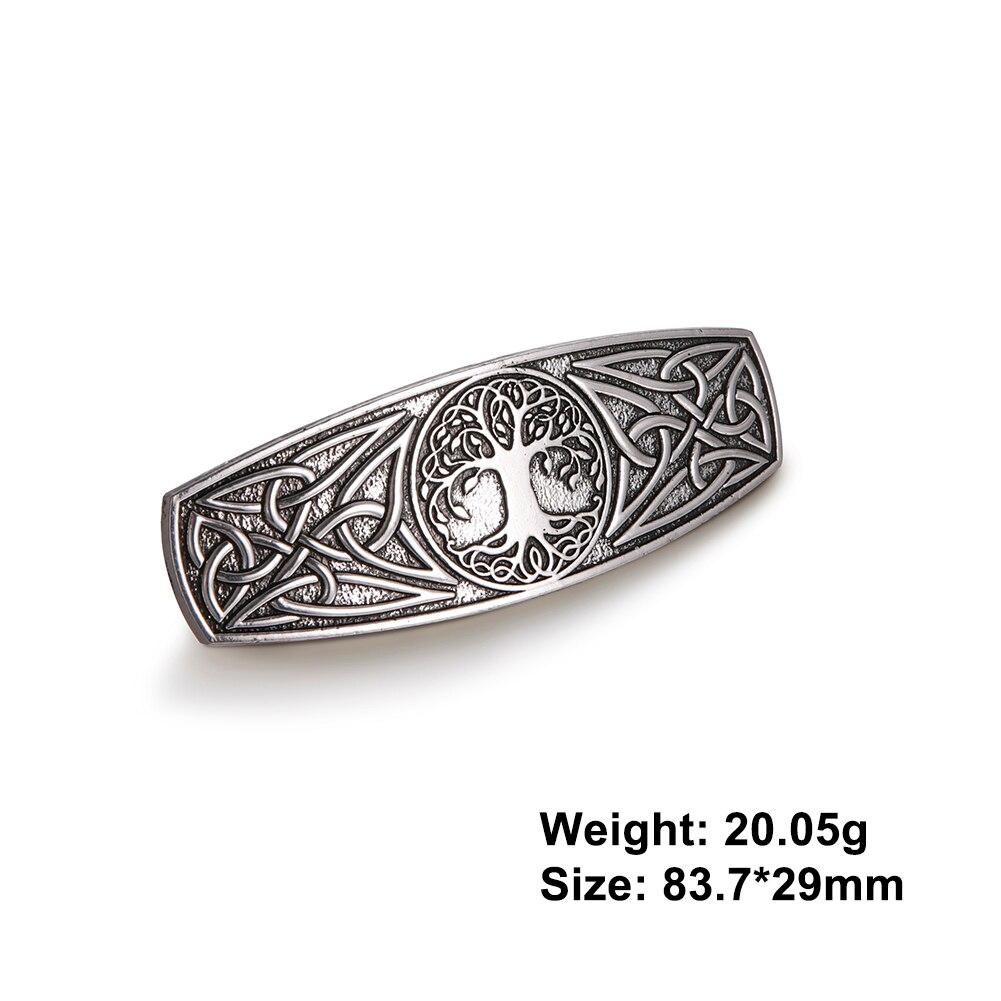 Viking Barrette for Women Tree of Life Hairpins Celtics Knot Hair Clip Vintage Hairwear Accessories