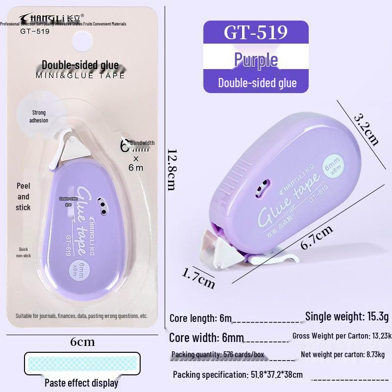 Longli Strong Dot Adhesive Removable Double-Sided Transparent Grid Tape for Scrapbooks