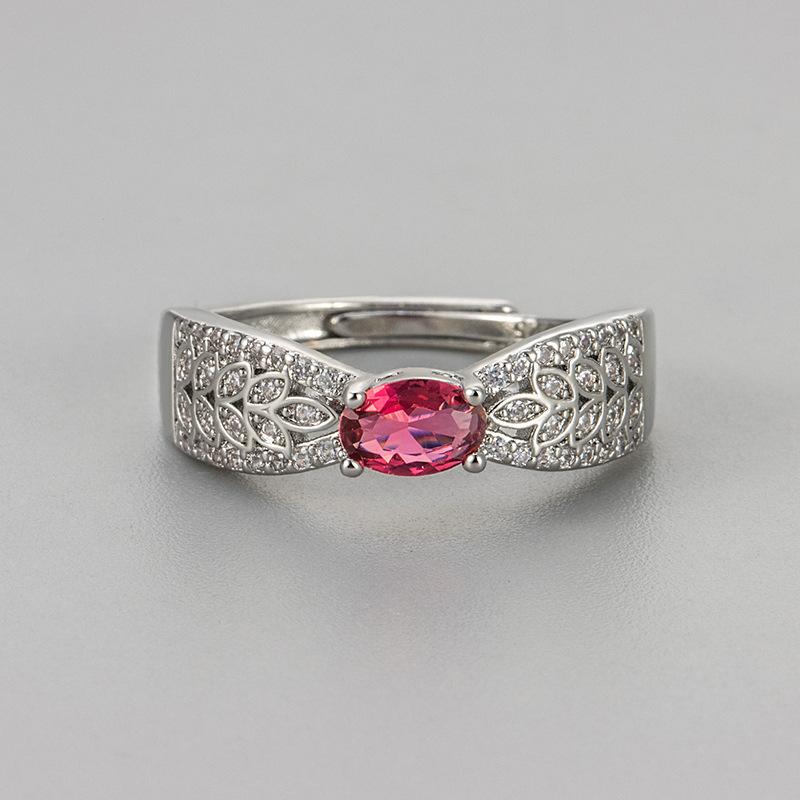 

Кольцо с цирконом цвета винтажной розы в стиле легкой роскоши для женщины, свадебный банкет, медный ювелирный аксессуар, подарок любви для дочери, сестры, пары, новинка resizable серебряный