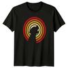 Dog Silhouette Retro Sunset Style T-Shirt Dog Silhouette