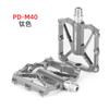 Aluminum Alloy CNC Mountain Bike Pedals PD-M40 With Wide Anti-Slip Platform DU Bearing Cycling Accessories