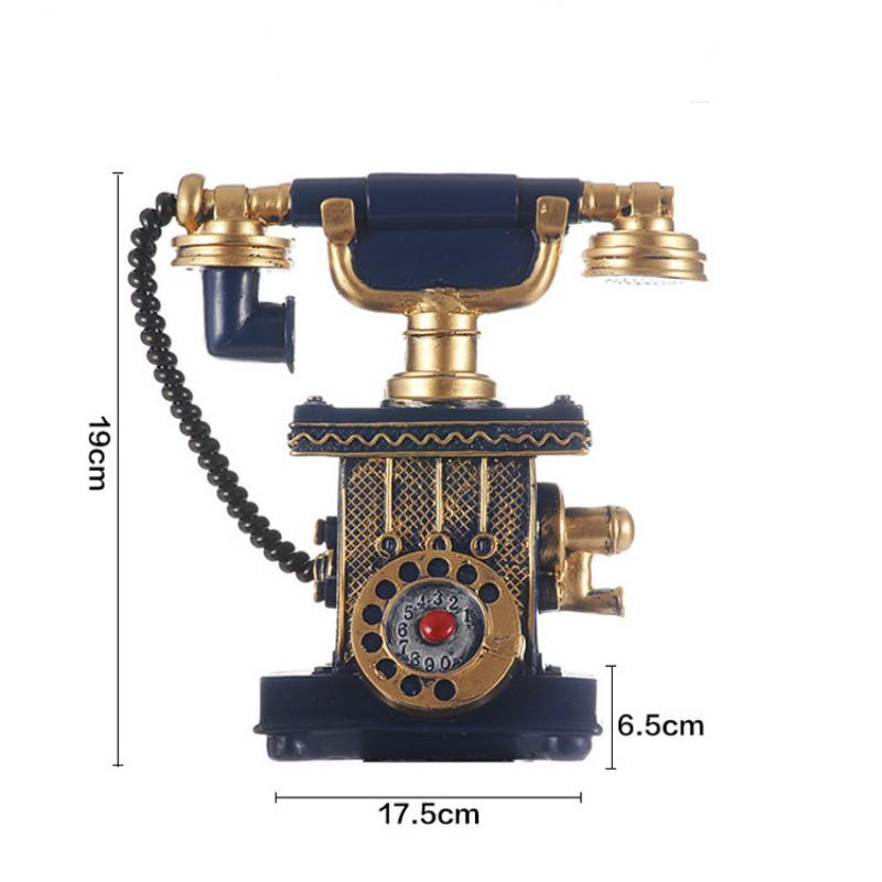 Retro Harz Handwerk Ornamente Europäische Telefon Spar Ornamente Haus Büro Dekorationen