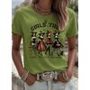 Fashion Women Retro Creative Pumpkin Head Print T Shirt Funny Casual O-neck Short Sleeves T-shirt Summer Female Tee Shirt Halloween Limited Edition