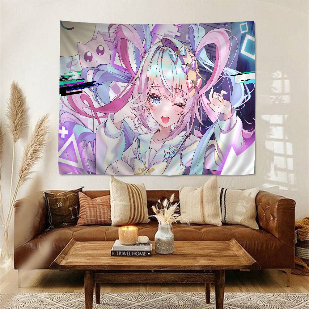 Needy Girl Overdose Game Cartoon Tapestry Art Science Fiction Room Home Decor Wall Hanging Home Decor