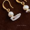 Elegant Baroque Pearl Earrings: French Light Luxury with Chinese Retro Style