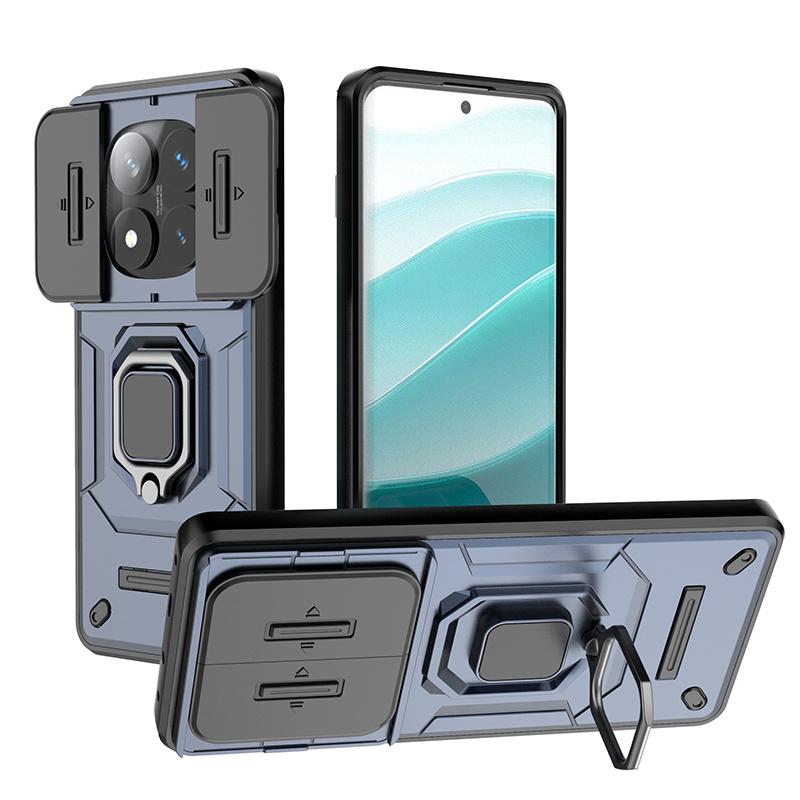 Funda For Redmi Note 14 Pro 5G Case Slide Camera Lens Protector Armor Phone Case For Redmy Note14 Note14pro Plus 5G Back Cover