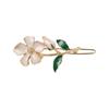 Retro Französische Blume Haarspange für Frauen - Sommer Seitenpony Fee Haarnadel Kopfschmuck