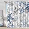 Merry Christmas /Santa Claus/Shower Curtains Holiday Farmhouse Home Fabric Bath Curtain Bathroom Decor/cow Print Blanket