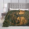 Origin Tree L-Lords Of The R-Rings Blanket Quality Warm Soft  Throw Blanket Winter Camping Couch Bed Novelty Bedspread