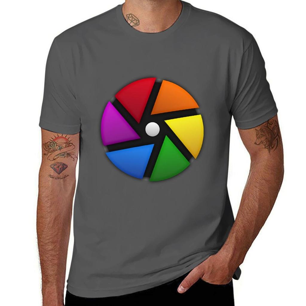 Darktable Logo Photo Software Editor Tshirt Basic Regular Fit Casual Tshirt