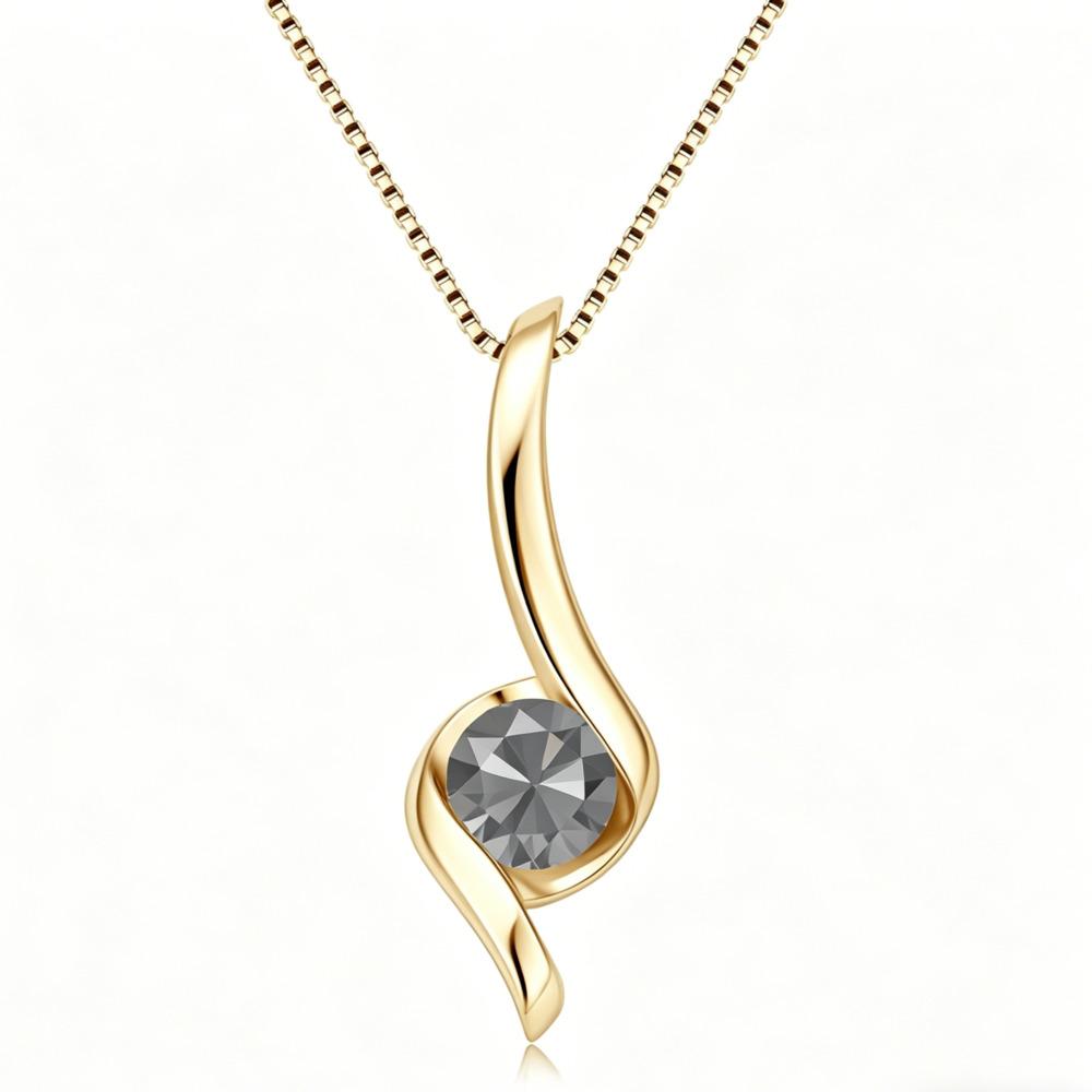 6.5mm Luxury High End Moissanite Necklace 925 Sterling Silver Clavicle Chain D VVS1 Exquisite Fashion Jewelry For Women