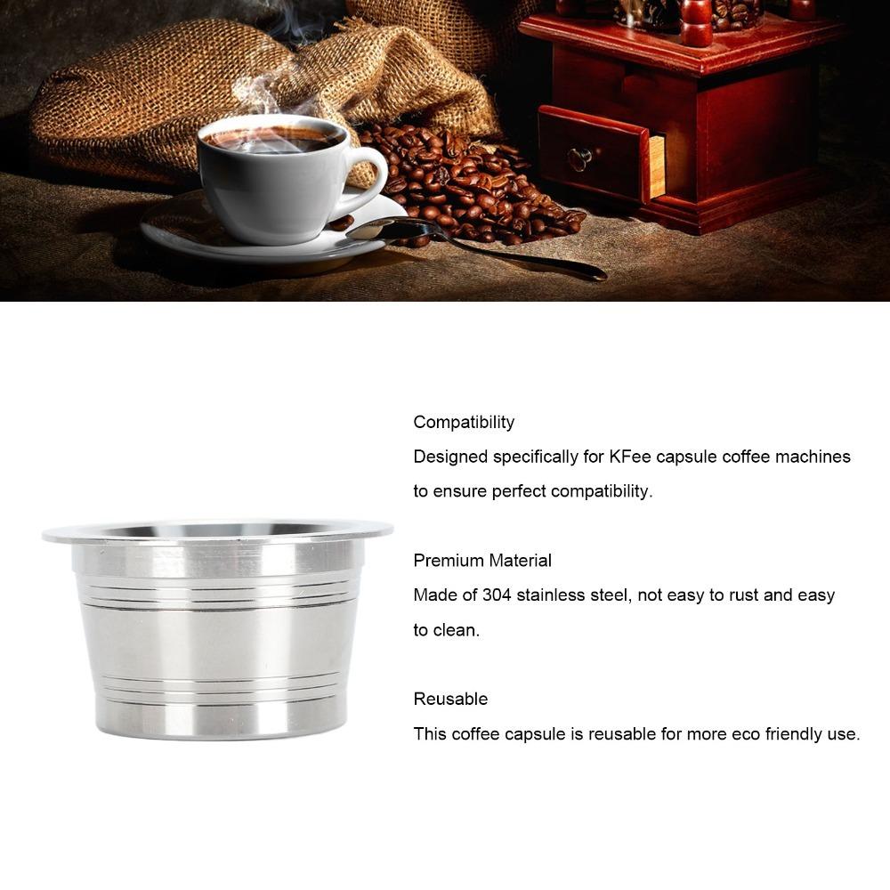 Stainless Steel Material Stainless Steel Coffee Capsules For K Fee Coffee Machine