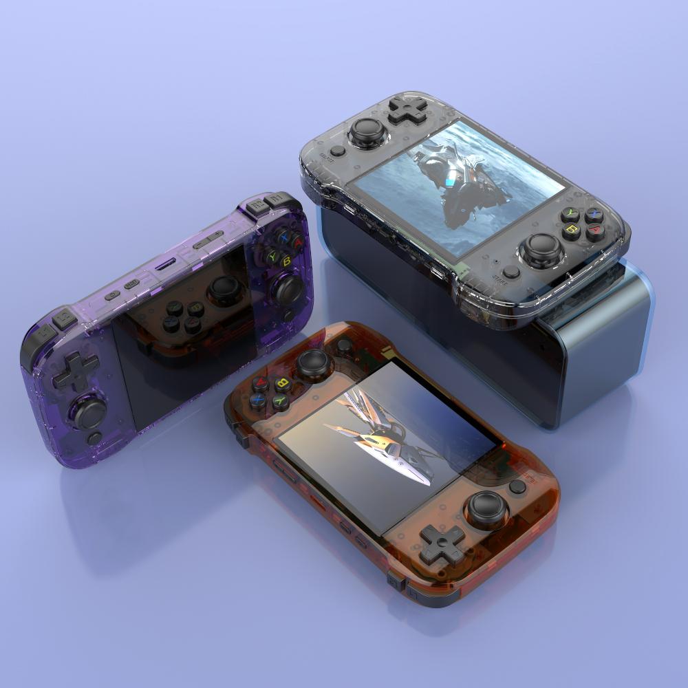 R46S Portable Pocket Video Player Linux System 4 Inch Screen Two-player Online Game Console Support WIFI BT for Kids Adults