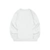 Skechers Basic Letter Print Casual Commuting Versatile Layering Crew Neck Pullover Sweatshirt Men Sweatshirt Cotton-Candy-White P425M232-0074