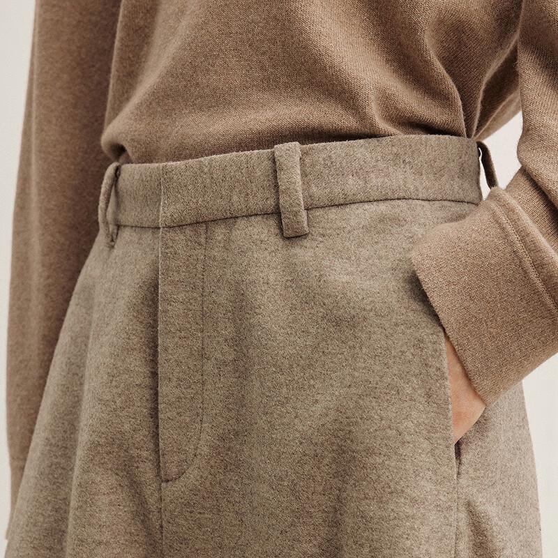 LESS 2025 Winter Casual Wool Blend Trousers