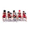 Denyeet Slam Dunk Kaede Rukawa PVC Action Figure 5-Piece Set 7-8cm Anime Scene Model Toy Complete