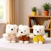 Plush Teddy Bear Keychain With Cute Suspender Design For Bags And Backpacks